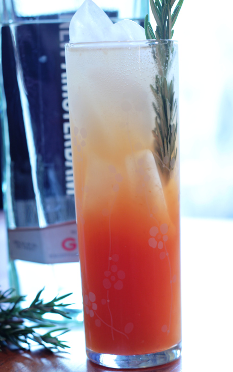 Blood Orange Rosemary Fizz